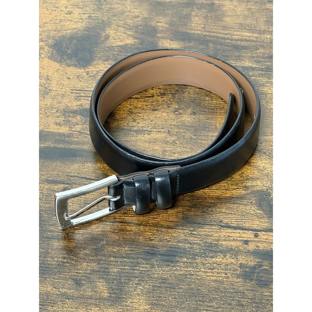 Bosca Leather Belt Black 34 Men's Dress Belt Premium Leather
